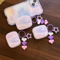 ราคา Creative สีม่วง Cloud Shade iPhone AirPods 4 สําหรับ Airpods1/2/3/Pro iPhone 16 16ProMax 15Pro 15ProMax X XS XS XSMax 11 11ProMax 12 12Pro 13ProMax 14ProMax iPhone 11 กรณี (23740432557)