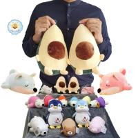 ราคา ตุ๊กตา size S อโวคาโด หมาชิบะ เพนกวิน หมีขี้เซา หมู นุ่มมาก Avocado Shiba Inu Penguin bear doll supersoft toy alicdolly (763913194)