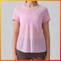 ราคา Lululemon เสื้อยอกเกิลแขนสั้นแบบเปิดหลัง สำหรับการออกกำลังกายและทำโยคะ th (49651192610)