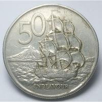 ราคา ปี 1988, เหรียญ 50 Cents, ประเทศนิวซีแลนด์ (New Zealand), Queen Elizabeth II (10302244238)