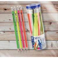 ราคา ดินสอไม้ Staedtler 2B นีออน (แพ็ค 50 แท่ง) (21101240288)