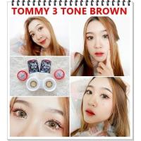 ราคา คอนแทคเลนส์ บิ๊กอาย รุ่น Tommy 3 tone สีเทา/ตาล ค่าสายตา (0.00)-(-10.00) (42151548488)