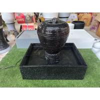 ราคา [A1023] โอ่งน้ำล้น โอ่งน้ำพุ โอ่งน้ำผุดฮวงจุ้ยสีดำ ได้ยกชุดมีปั๊มน้ำ (25340920469)