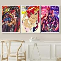 ราคา Gurren Lagann อะนิเมะผ้าใบ Wall Art x Modern Home Decor โปสเตอร์สําหรับห้องนอนหรือห้องนั่งเล่นส่วนบุคคลของขวัญสไตล์ครอบครัว Deco VYS0 (40907887718)