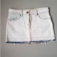 ราคา Topshop กระโปรงยีนส์สั้นสีอ่อนวินเทจสายฝอ Y2K 90s size S (43159649764)