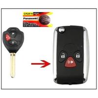 ราคา กุญแจพับ toyota โตโยต้า Altis , vigo , Fortuner , Commuter แบบ 3 ปุ่ม แบบใหม่ล่าสุด **ส่งฟรี** (726064511)