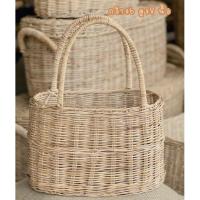 ราคา กระเป๋าหวายทรงรี กระเป๋าหวายแท้ ตะกร้าหวาย (20426221572)