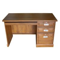 ราคา ✨FT Wood✨โต๊ะทำงานไม้สักแท้ โต๊ะคอมพิวเตอร์ โต๊ะไม้ แบบทึบ 60x120x80 ซม.สั่ง 1 ชิ้น /1 คำสั่งซื้อ (26204778975)