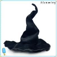 ราคา หมวกพ่อมด BLUEMING2, หมวกปีศาจผ้าสักหลาดสีดํา, ชุดคอสตูมคอสเพลย์ตกแต่งเทศกาลบิดพับวินเทจ (27556410838)