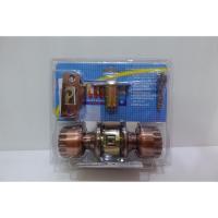 ราคา ลูกบิดประตู Philips แบบมีลาย สีทองแดง รมดำ (9986528266)