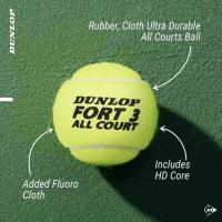 ราคา Fort All Court TENNIS BALL CONTENTS 4 TENNIS BALL Turnament Original Dunlop (41574757443)
