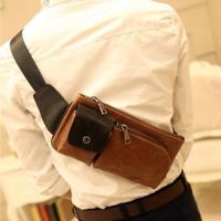 ราคา รุ่น NE72 กระเป๋าหนัง PU แนวย้อนยุค คาดอก หรือคาดเอว แฟชั่น ญี่ปุ่น เกาหลี สะพายไหล่ชาย (8771215894)