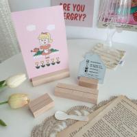 ราคา ไม้เสียบการ์ดตั้งโต๊ะ ที่เสียบการ์ด เสียบเมนูในตู้เค้ก เสียบป้ายเมนู โบรชัวร์ ไม้ Birch นอก สไตล์ญี่ปุ่น เกาหลี (3373729324)