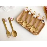 ราคา Kuromi My Melody Hello Kitty Cinnamoroll Pochacco ของหวานช้อนส้อมช้อนส้อม (44122311392)