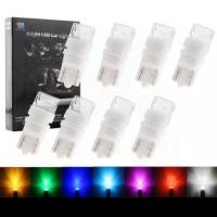 ราคา ไฟหรี่ LED ขั่วT10 สี่ ส้ม ขาว น้ำเงิน (3318963636)