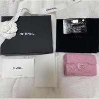 ราคา Used in good Chanel Small Wallet หนังแกะ โฮโล 32 สีชมพู ของแท้ 100% มือสองสภาพดี (29613611078)