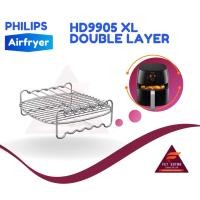 ราคา HD9905 XL DOUBLE LAYER อุปกรณ์เสริมของแท้สำหรับหม้อทอดไร้น้ำมัน PHILIPS Airfryer รุ่น HD9650และ9860 (420303610641) (9613748475)