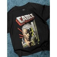 ราคา เสื้อยืดมือสอง การ์ตูน ฮีโร่ Marvel Cable สีดำ ลายหายาก สกรีนคมแน่น สภาพดี ลิขสิทธิ์แท้ L (29859518628)