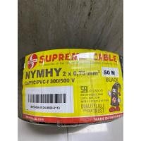 ราคา สาย STRINGED BRAND 2x0.75 สีดํา @50M (27176765351)