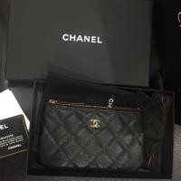 ราคา New chanel o case black caviar holo30 ของแท้% (2626072502)