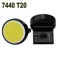ราคา 1 ชิ้น Super Bright T20 W21W 7440 7443 12 ชิป COB LED Super Bright สีขาวรถ Auto Fog Light ขับรถหลอดไฟ DC12V (40956809540)