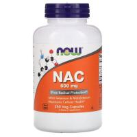 ราคา Now​ Foods, NAC, 600 mg, 250 Veg Capsules (11525352775)