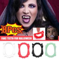 ราคา ฟันปลอมแวมไพร์เรืองแสงสำหรับฮาโลวีน |<Props ขนาด 2/4/8 ชิ้น, ทำความสะอาดได้ง่าย, Material PVC, มาพร้อมเอฟเฟ็กต์เลือด> อุปกรณ์เครื่องประดับสยองขวัญสำหรับงานปาร์ตี้และคอสเพลย์ (43717719264)