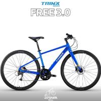 ราคา TRINX Free 3.0 รถจักรยานซิตี้ไบค์ไฮบริด เฟรมอลูมิเนียม Shimano Altus 2x9 speed เบรคน้ำมัน ล้อ 700c (22582561757)