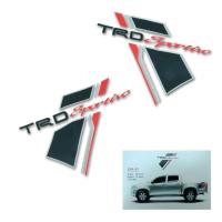 ราคา สติ๊กเกอร์ Sticker TRD Sportivo แปะข้างรถ สีดำ แดง (9533797626)