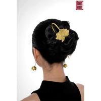 ราคา เข็มกลัดผมดอกบัวโค้ง เข็มกลัดผมดอกบัว เข็มกลัดทองแดง เข็มกลัดดอกบัวสีบรอนซ์ (40308824909)