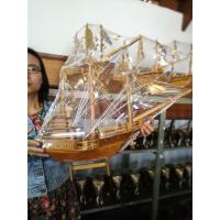 ราคา เรือสำเภาจำลองไม้สัก เรือจำลอง - ขนาด M (1380859012)