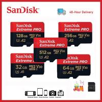 ราคา Sandisk Extreme Pro SD Card คลังสินค้า 16GB 32gb 64gb 128gb 256gb 512gb การ์ดหน่วยความจำ SDXC UHS-I U3 A2 V30อะแดปเตอร (43602111279)