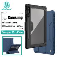 ราคา Nillkin เคสฝาพับ 360 องศา สําหรับ Samsung Galaxy Tab S7 S8 S9 S7FE PLUS FE เคสหนัง PU แข็ง กันกระแทกกล้อง แบบสไลด์ได้ (29403350195)