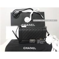 ราคา New Chanel boy 10 black caviar holo 285xx (2762173161)