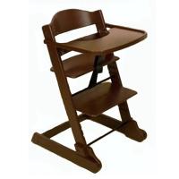 ราคา Z-HighChair ไฮแชร์ไม้ปรับระดับได้ รุ่น ทรง Z (สีน้ำตาลดำ) (46898357)