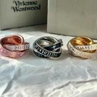 ราคา Westwood Vivienne เคลือบดาวเสาร์แหวนซ้อนสามชั้น (24638103476)