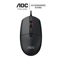 ราคา MOUSE (เมาส์) AOC MS130 BLACK WIRED OFFICE MOUSE Wired Optical Mouse (2941643289)