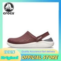 ราคา Crocs LiteRide สีน้ำตาลอ่อนกลางแจ้งเทรนด์รองเท้าแตะสำหรับผู้ชายและผู้หญิง 204592-616 (26485895394)