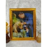 ราคา ภาพรัชกาลที่9 พร้อมกรอบใส่กระจกอย่างดี ขนาดภาพ 8x10นิ้ว (6470494542)