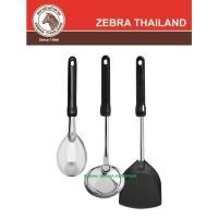 ราคา 泰国马牌 ม้าลาย 3 ชิ้นชุดเครื่องมือครัวแม่ทําอาหารไนลอน Turner ทัพพี 3.5 นิ้วและทัพพีข้าว 184266 คราบสกปรก (50550729910)