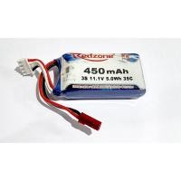 ราคา แบตเตอรี่ลิโพ Red Zone 450mah (3เซล)(11.1v) 35C แบตลิโพ lipo (4195888513)