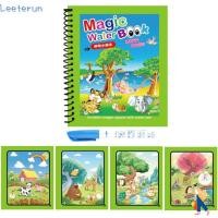 ราคา LEETERUN Magic Book, สมุดระบายสีสีน้ํา DIY สําหรับเด็ก, สมุดระบายสีสัตว์แบบใช้ซ้ําได้การ์ตูนการศึกษาและการเรียนรู้ (42050883549)