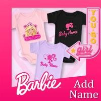 ราคา Haginbaby ตุ๊กตาบาร์บี้พร้อมชื่อ Baby Onesie เสื้อผ้าเด็กส่วนบุคคลตุ๊กตาบาร์บี้ชุดรอมเปอร์ที่กําหนดเองสําหรับเด็กทารก (41966277891)