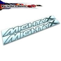 ราคา สติ๊กเกอร์ Sticker MIGHTY X สี Grey Hilux Mighty X Toyota 2, 4 ประตู ปี1988 - 1997 (8014875000)