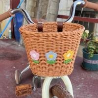 ราคา เด็กตะกร้าจักรยานย้อนยุคหวายเหมือนตะกร้าสมดุลจักรยานทอด้านหน้าตะกร้าเด็กลื่นด้านหน้าตะกร้าจักรยานอุปกรณ์เสริมตะกร้าจักรยาน (58151214572)
