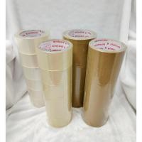 ราคา พร้อมส่งTAPE OPP 40mic เทปใส เทปขุ่น OPP เทปปิดกล่อง 2นิ้ว 100 หลา,45หลา (1แถวมี6ม้วน) คละแบบ (22782889035)