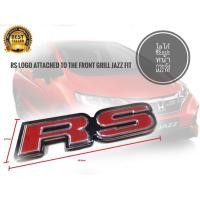 ราคา โปรมาแรง โลโก้ RS แปะหน้ากระจัง Honda Jazz Fit ปี 2014-2022 ขนาด 15.5 x 2.7 cm มีกาวแปะด้านหลัง (52900611386)