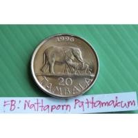 ราคา 1996​ มาลาวี​ 20 Tambalaเหล็กชุบนิกเกิล​ Unc​ ไม่ผ่านใช้​ ขนาด​ ​26.5​mm​ (20427679316)