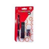 ราคา [Tokome23] ชุดดินสอกด 2B ดินสอสอบโรงเรียนเครื่องเขียนสอบ 2.0 มม. ยางลบยาง (42414713563)