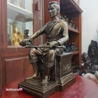 ราคา ✅️พระบูชาสมเด็จพระนเรศวรมหาราช ทรงหลั่งน้ำทักษิโณทก เนื้อทองเหลือง สูง 11 นิ้ว ฐาน 6×5 นิ้ว✅️สมเด็จพระนเรศวรมหาราช (16991554894)